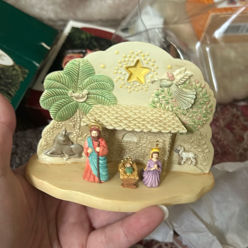 Hallmark a holy night ornament